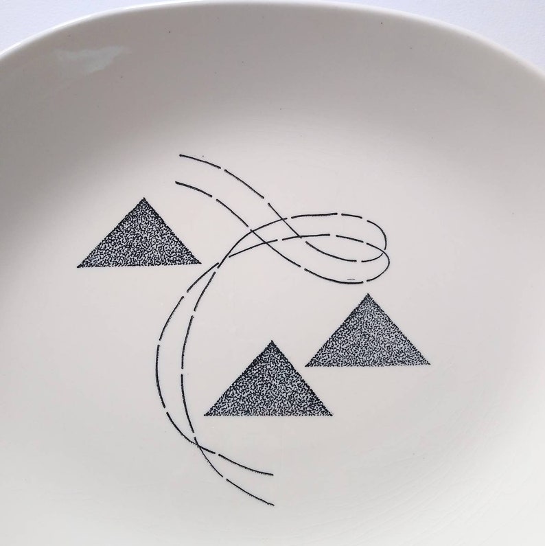 Vintage Edwin Knowles Serving Platter Flair Pattern Vintage Dinnerware image 4