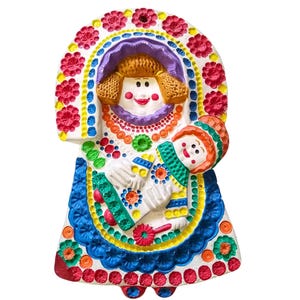 Unique Vintage Ceramic Wall Hanging - Vibrant Ceramica Del Convento Aracena Plaque