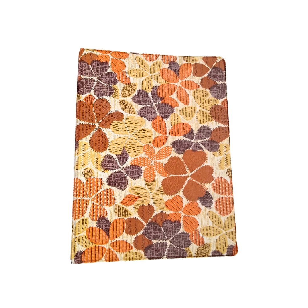 Groovy 1970s Vintage Flower Power Vinyl Three Ring Notebook Earth Tone ...