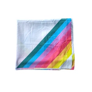 Vintage Twin Flat Sheet with Rainbow - Rainbow Twin Flat Sheet