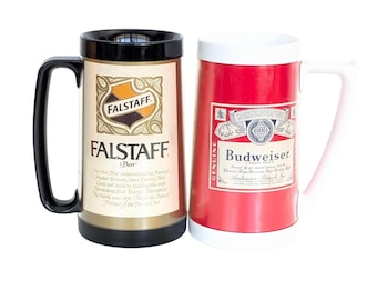 Vintage Budweiser or Falstaff Beer Mug - Thermo Serv - Collectible Steins