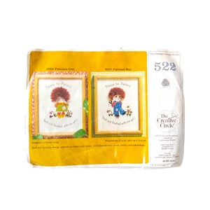 Vintage Crewel Embroidery Kit: Patience Girl Stitchery