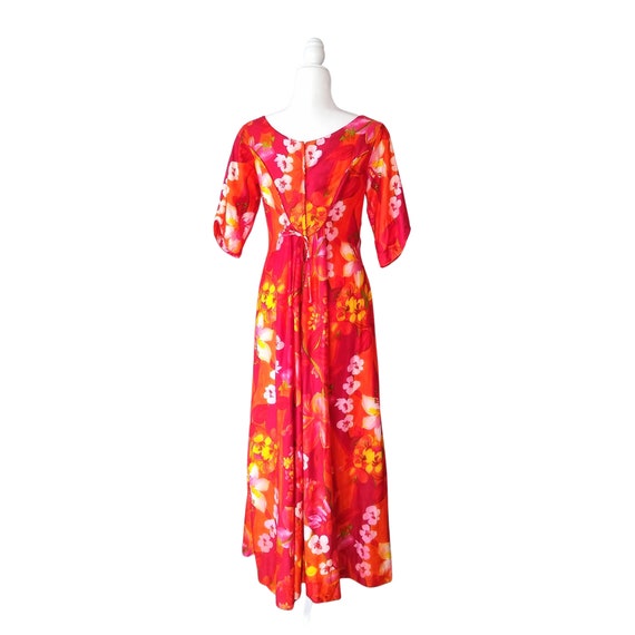Vintage Reef Hawaii Floral Maxi Dress - Full Leng… - image 3