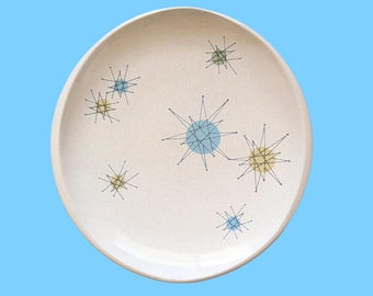 Vintage Franciscan Starburst Salad Plate - Atomic - Mid Century Modern Dinnerware
