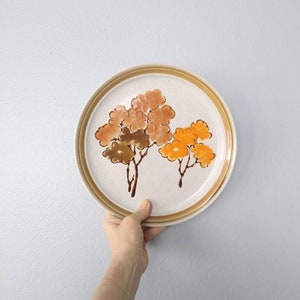 Vintage Floral Stoneware Dinner Plates - Premiere Country Manor Autumn Shade Pattern