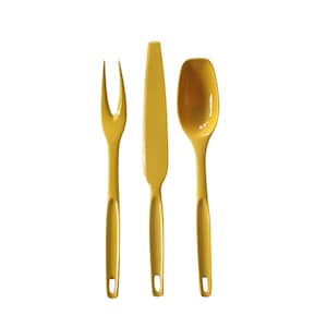 Vintage Foley Cook & Serve Nylon Utensil Set - Harvest Gold