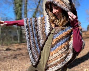 Crochet Pattern - Fable Cloak // Pixie Cape // Elf Poncho