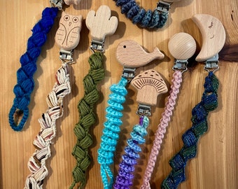 Pacifier Clip Crochet Pattern Pack // 3 Pacifier Leash Patterns