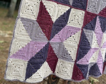 Homestyle Patchwork Crochet Blanket Pattern