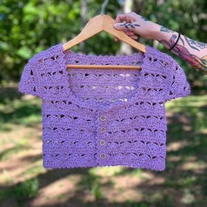 Crochet Top Pattern - Sweetheart Crop Top Pattern