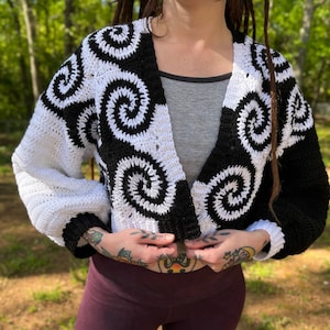 Spiral Out Cardigan Crochet Pattern