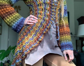 トップス ameri MEDI SHELL MOTIF CROCHET KNIT アメリ 美品 Ameri アメリ MEDI SHELL MOTIF CROCHET KNIT VEST