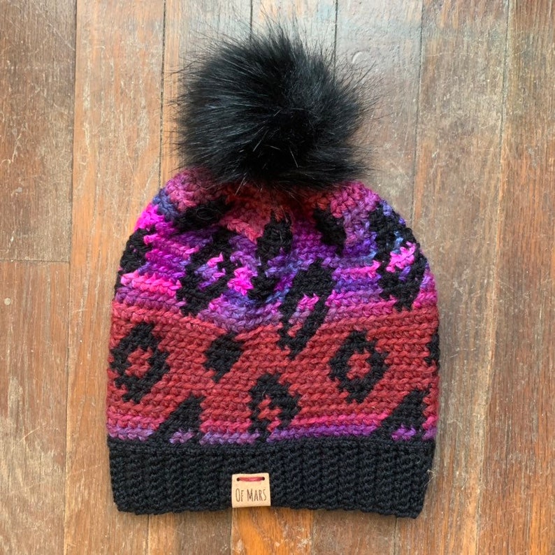 Ombre Leopard Print Hat