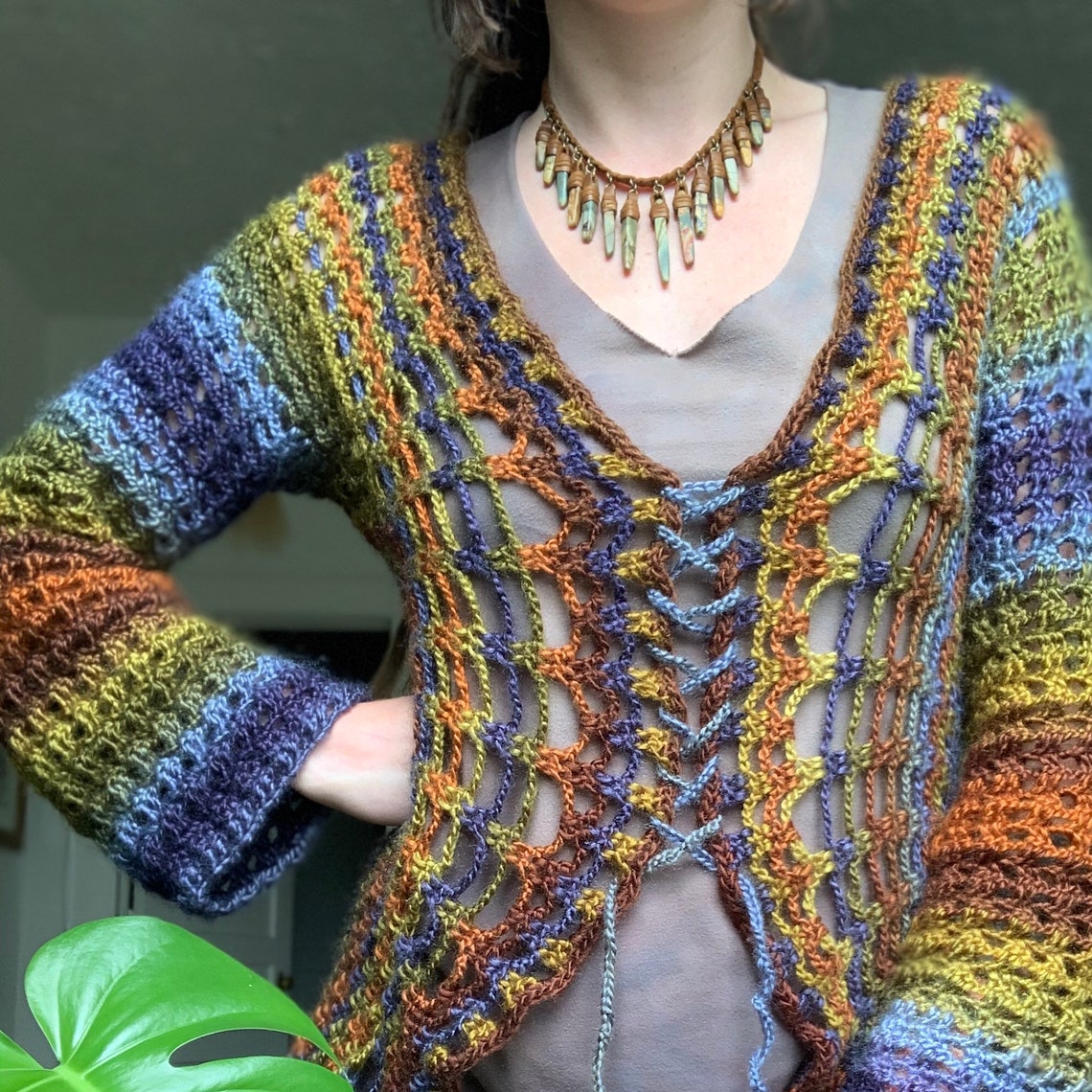 Crochet Sweater Pattern Sierra Mandala Sweater | Etsy