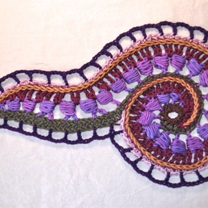 Freeform Crochet Pattern Swirly Paisley // Spiral Tutorial image 3