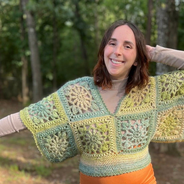 Flouncy Flower Top Crochet Pattern