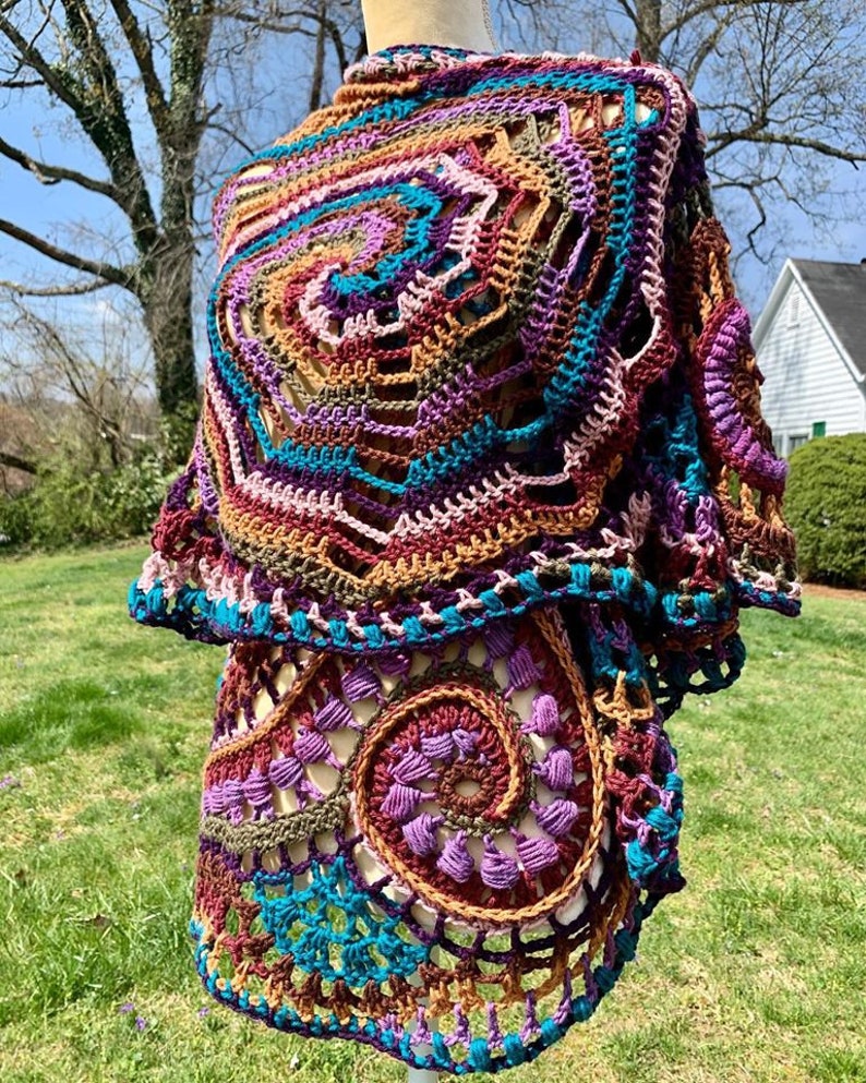Freeform Crochet Pattern Swirly Paisley // Spiral Tutorial image 8