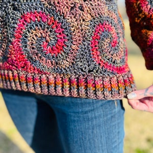 Love Spiral Crochet Sweater Pattern image 3