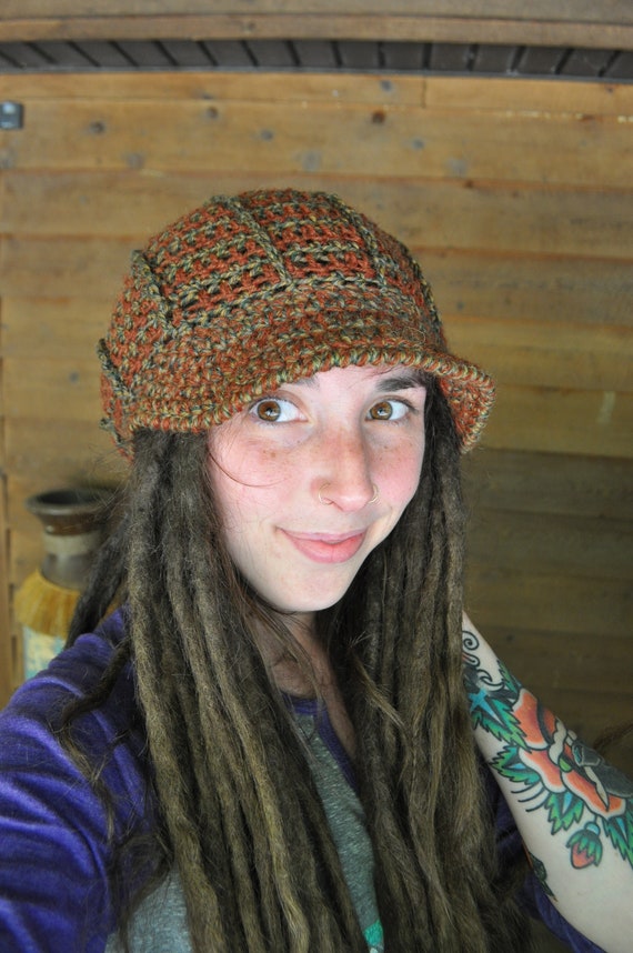 Crochet Hat Pattern Slouchy Ribbed Brim 