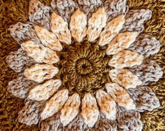 Crochet Flower Granny Square Pattern – Garden Square (PDF Pattern)