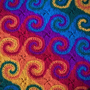 Rainbow Galaxy Blanket Crochet Pattern // Afghan image 8