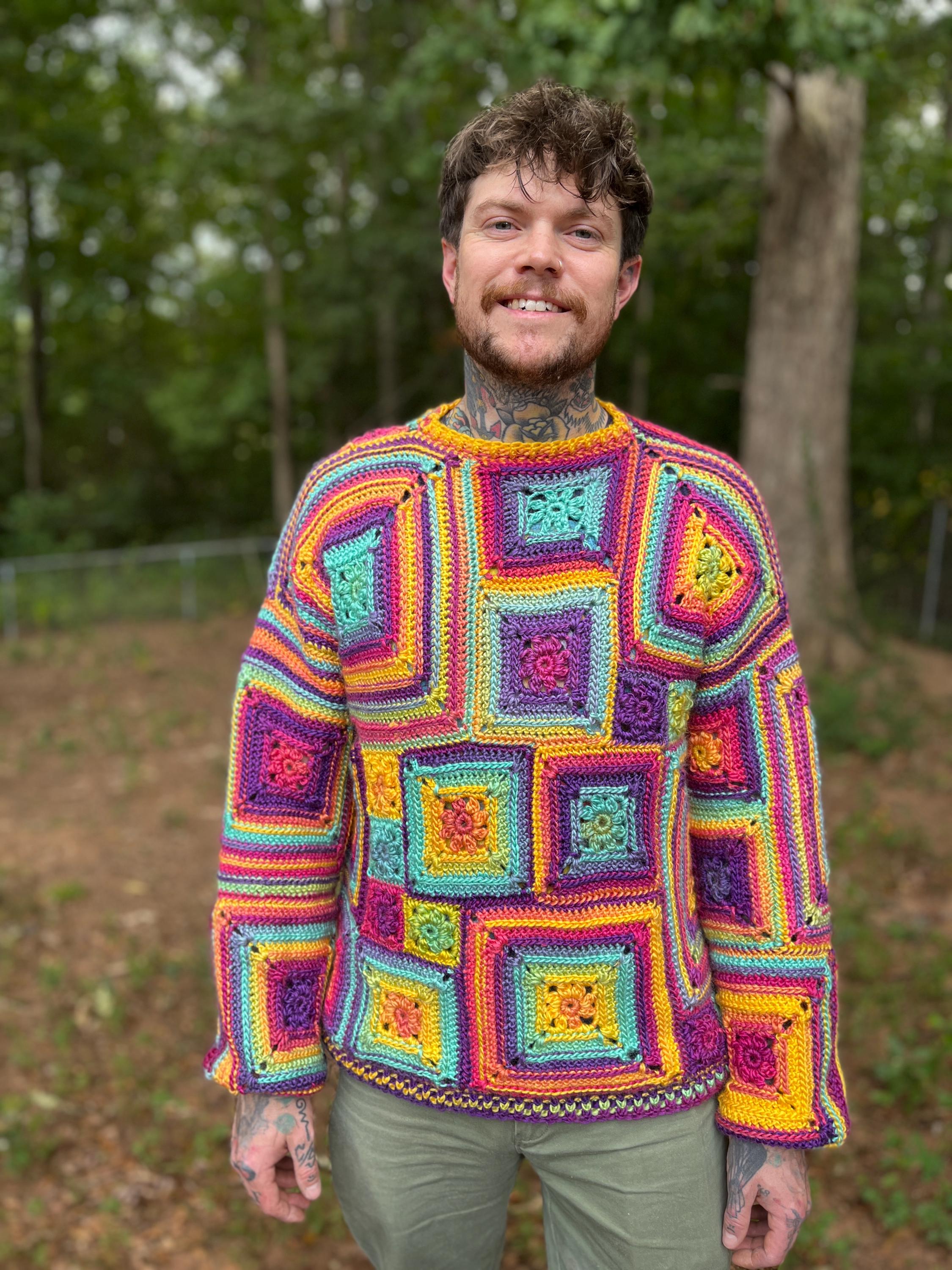 Crochet Sweater Pattern - Crazy Daisy Sweater - Etsy