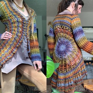 Crochet Sweater Pattern Sierra Mandala Sweater image 3