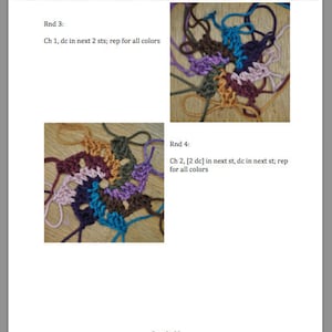 Freeform Crochet Pattern Whirligig Spiral image 4