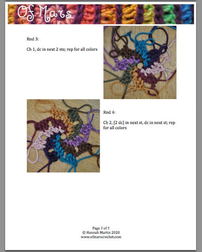 Freeform Crochet Pattern Whirligig Spiral image 4
