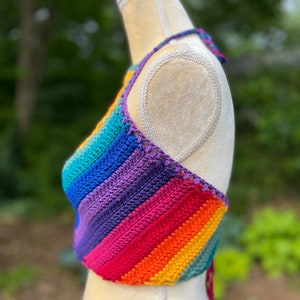 Mandala Crop Top Crochet Pattern // Hippie Halter Crochet Tutorial image 6