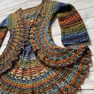 Crochet Sweater Pattern Sierra Mandala Sweater image 2