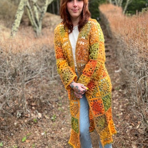 Flower Duster Crochet Pattern // Long Sweater Coat image 8