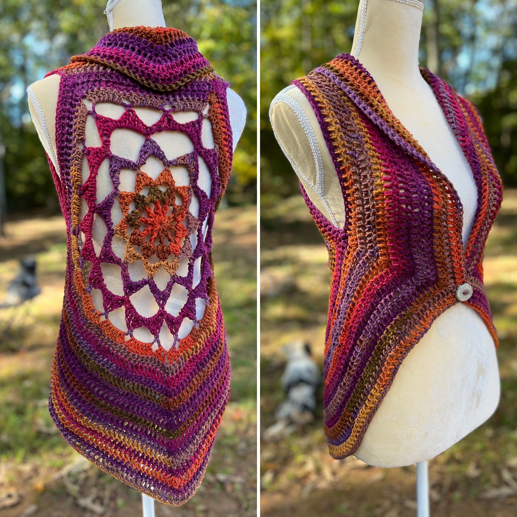 Crochet Vest Pattern - Cosmic Mandala Vest Pattern - Etsy