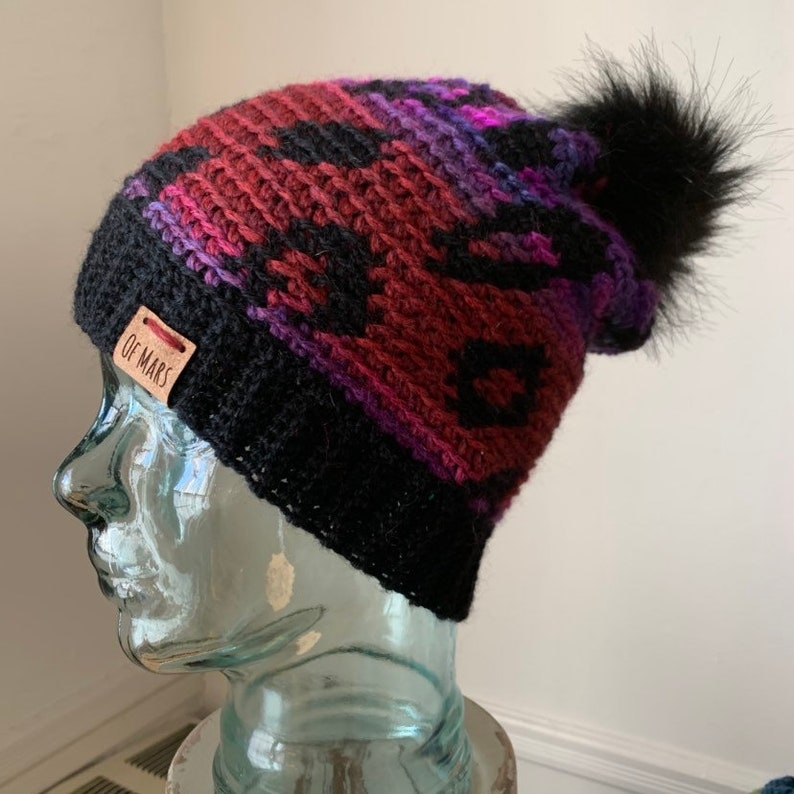 Ombre Leopard Print Hat