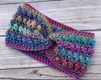 Gumdrop Twist Headband Crochet Pattern