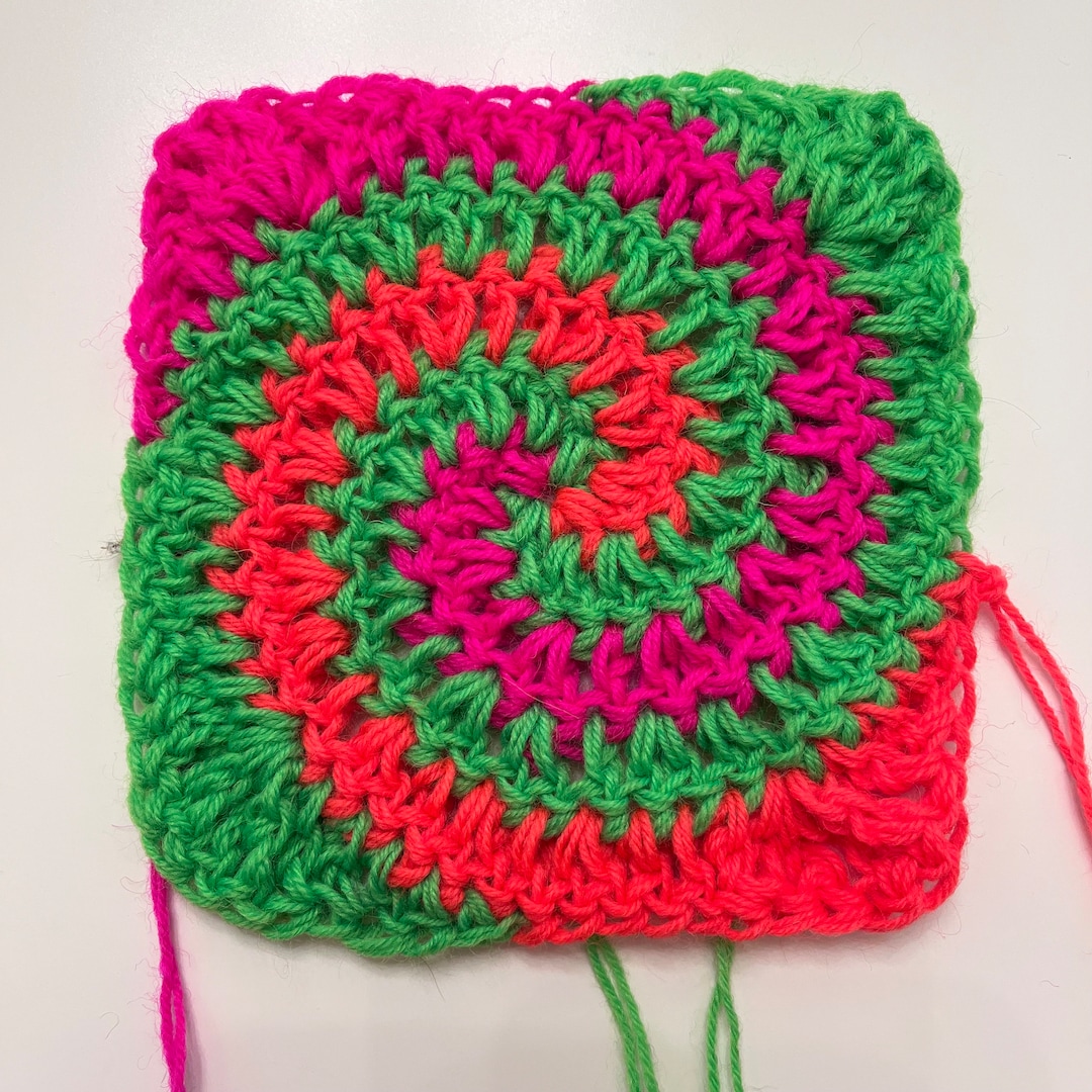 Spiral Granny Square Crochet Pattern Etsy