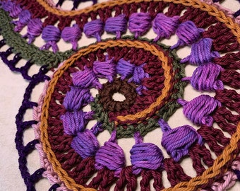 Freeform Crochet Pattern - Swirly Paisley // Spiral Tutorial