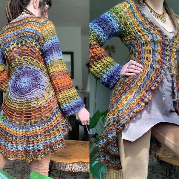 Modello di maglione all'uncinetto - Maglione Sierra Mandala