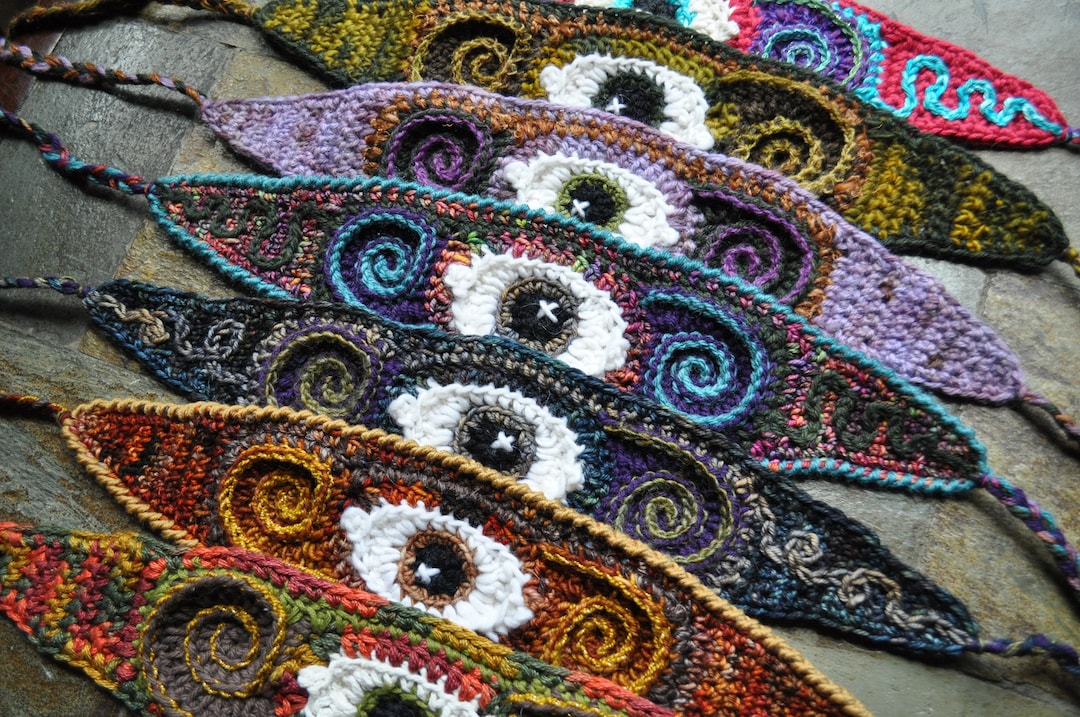 Crochet Headband Pattern - Third Eye Freeform Crochet 