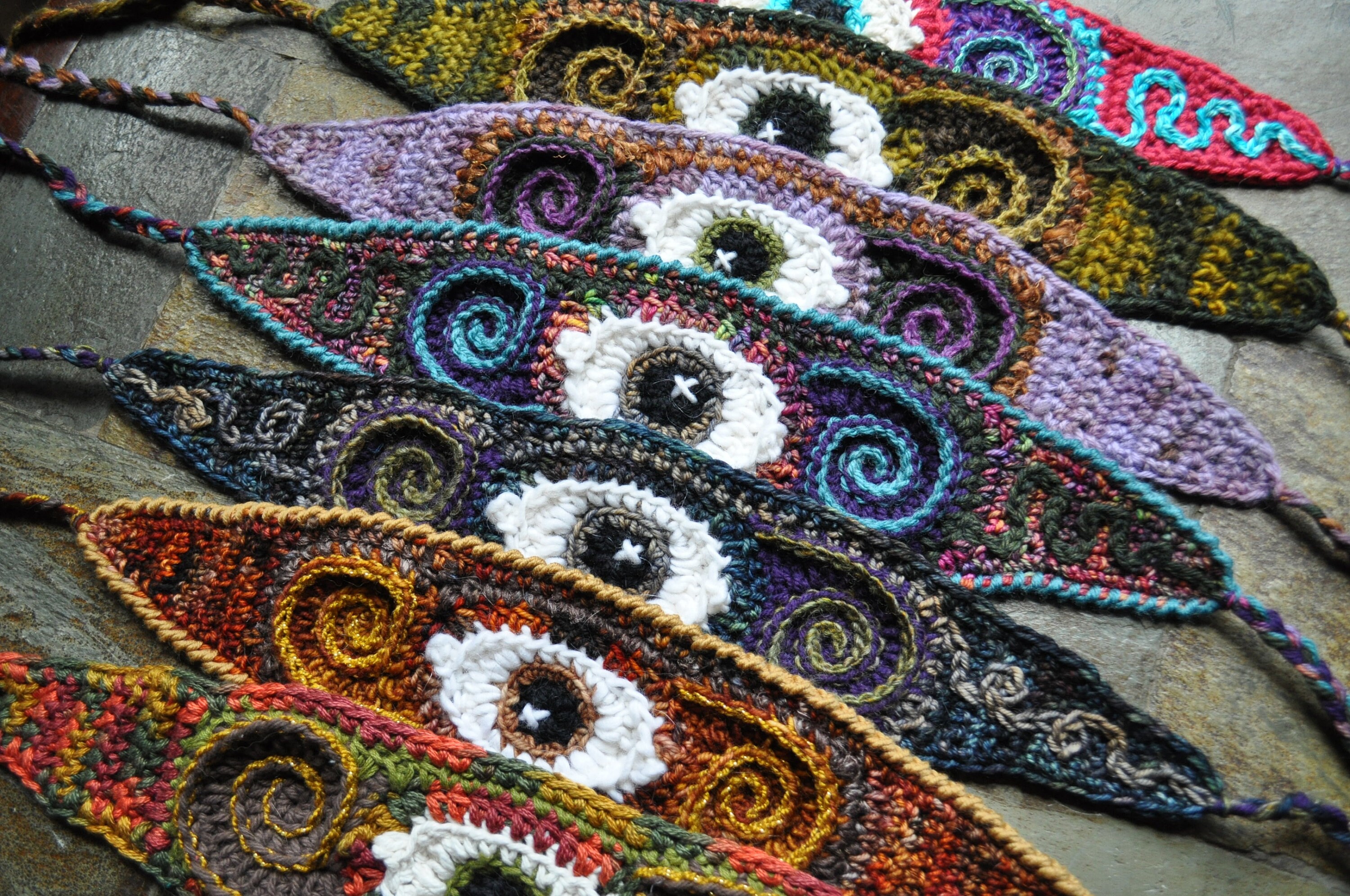 CruModerne Eye Headband Third Eye Freeform Headband - Crochet Pattern – Of Mars Crochet main image 4
