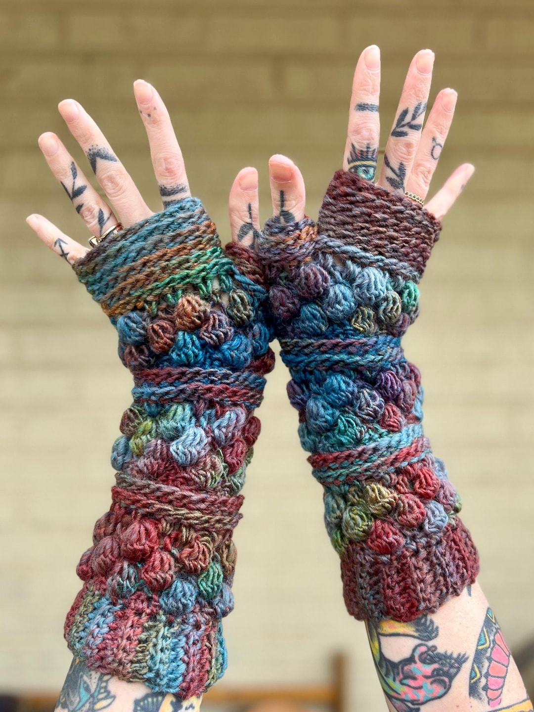 Crochet Gloves Pattern Wobble Bobble Gloves Crochet Pattern