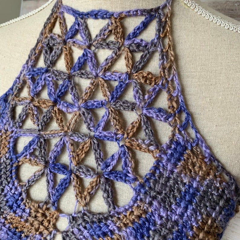 Crochet Crop Top Pattern Sacred Flower Crop Top Crochet | Etsy