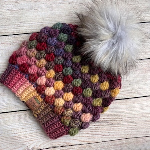 Crochet Hat Pattern - Oops! All Bobbles Beanie