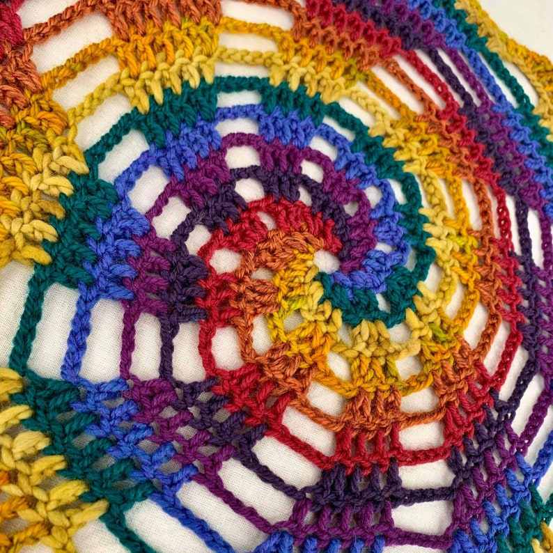 Freeform Crochet Pattern Whirligig Spiral image 3