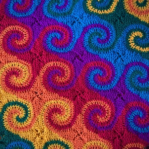 Rainbow Galaxy Blanket Crochet Pattern // Afghan image 6