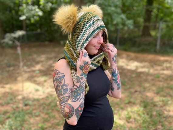 Crochet Hood Pattern - Hooded Scarf