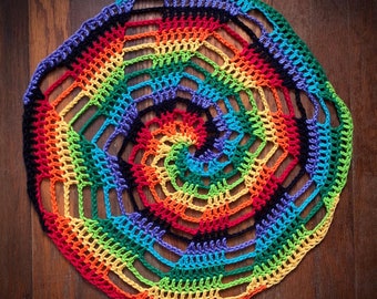 Freeform Crochet Pattern - Whirligig Spiral