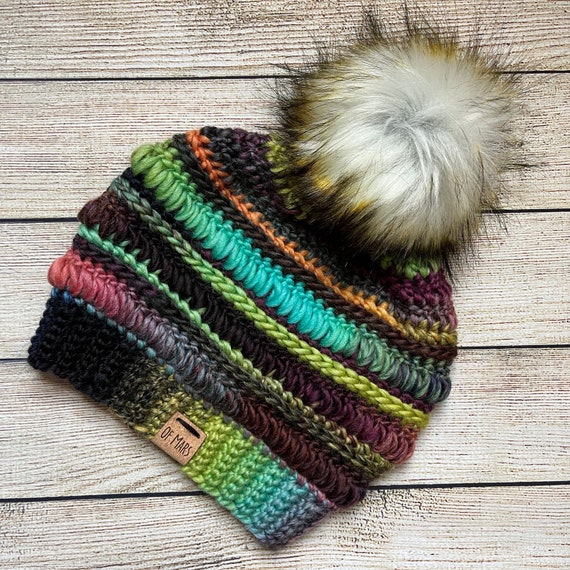 Crochet Hat Pattern Jelly Beanie 