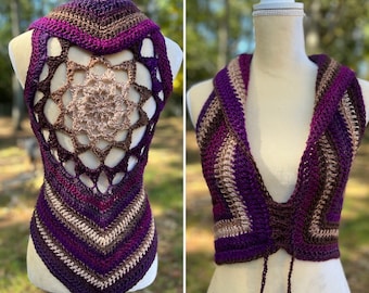 Cosmic Mandala Vest Crochet Pattern