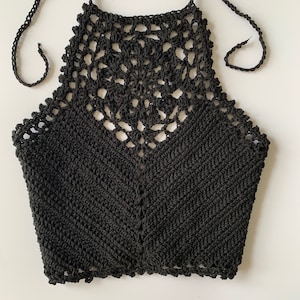 Crochet Crop Top Pattern Zinnia Crochet Crop Top PATTERN image 8